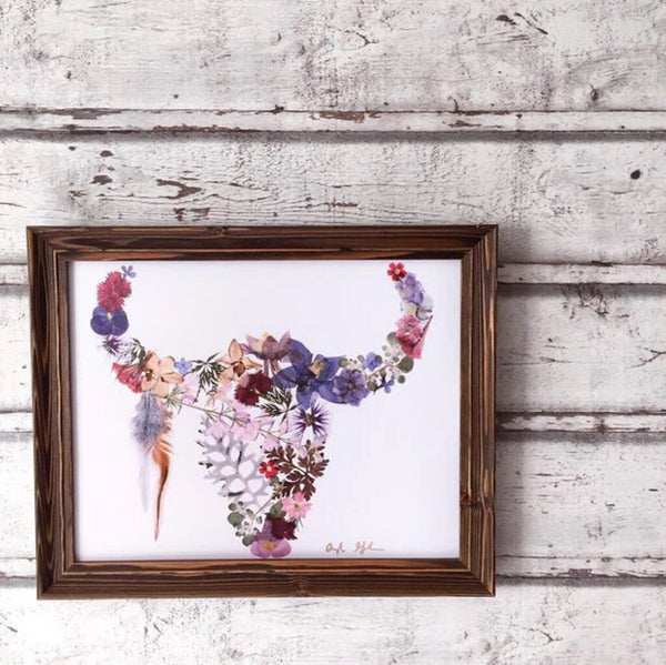 Oxeye Floral Co. Buffalo Print in Purple/Blue