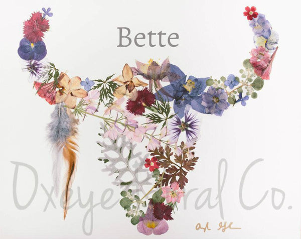 Oxeye Floral Co. Buffalo Print in Purple/Blue