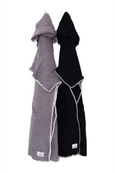 Tofino Towel Men's 'Cocoon' Poncho - Black