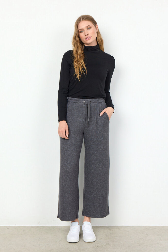 Soyaconcept 'Biara' Wide Leg Pants - Dark Grey