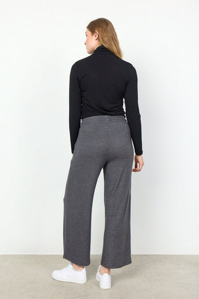 Soyaconcept 'Biara' Wide Leg Pants - Dark Grey