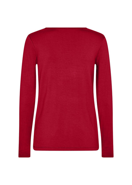 Soyaconcept 'Marica' Long Sleeve Top - Cardinal