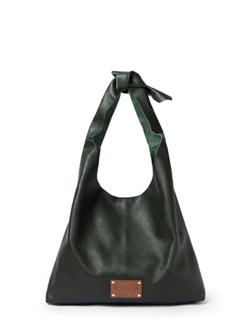 RISA Knot Leather Tote - Hunter Green