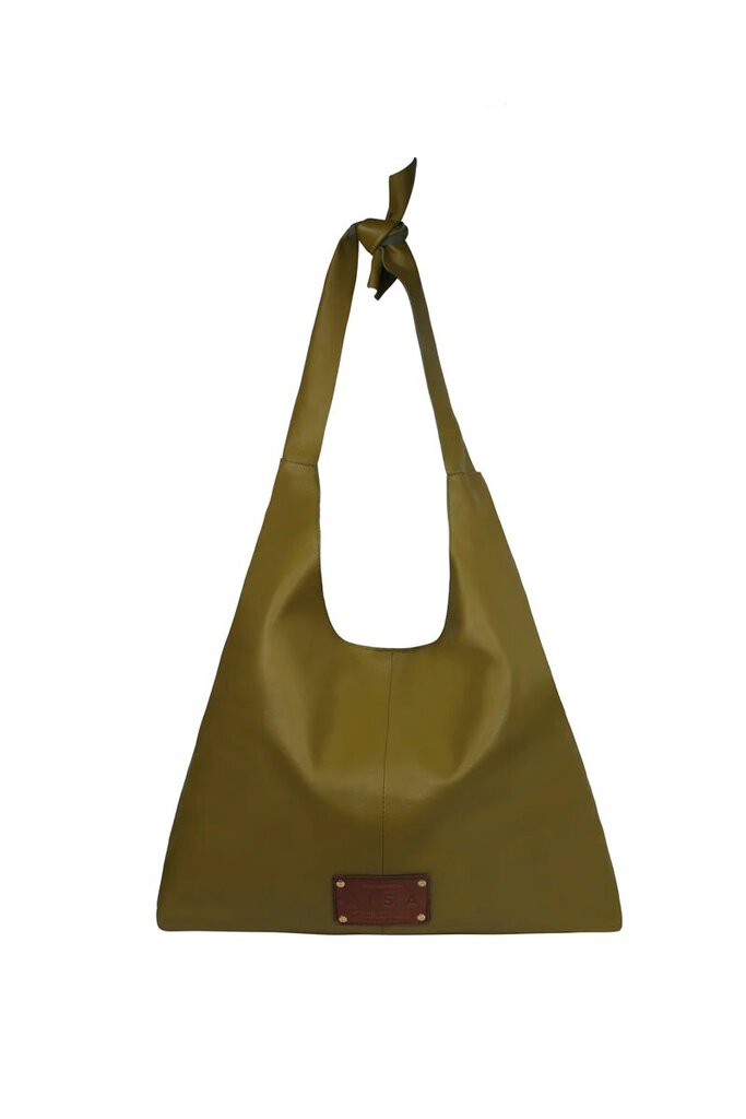 RISA Knot Leather Tote - Olive