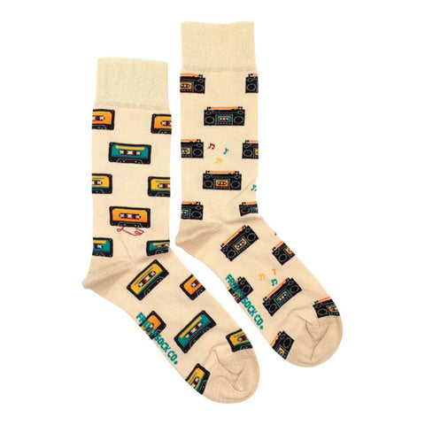 Friday Sock Co. Men's Cassette and Boom Box Socks