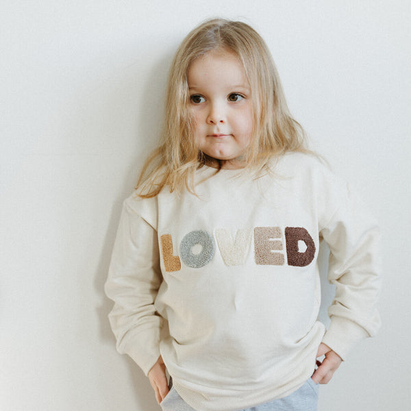 Little Luba 'Loved' Crewneck Sweatshirt