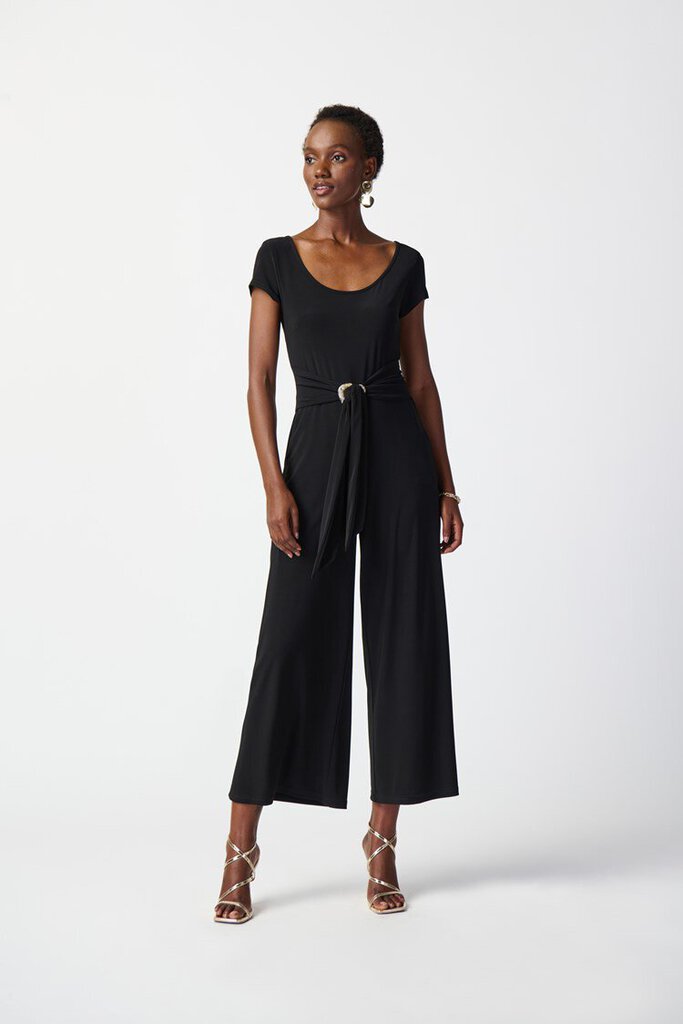 Joseph Ribkoff Silky Knit Culotte-Leg Jumpsuit - Midnight Blue