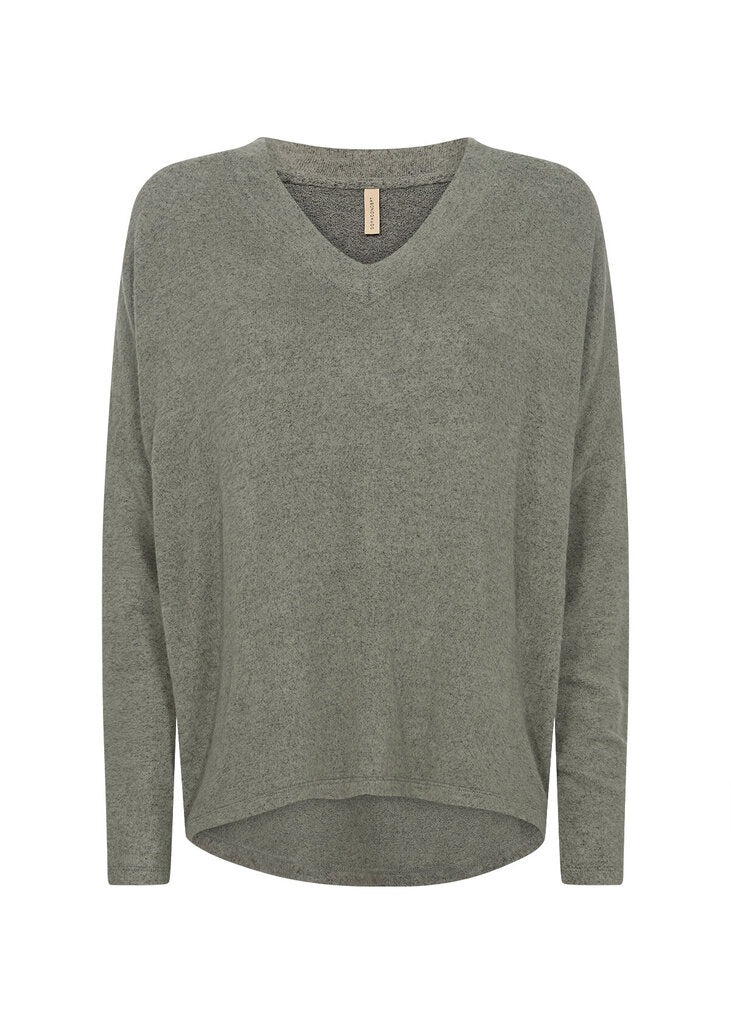 Soya Concept 'Biara' V-Neck Top - Misty