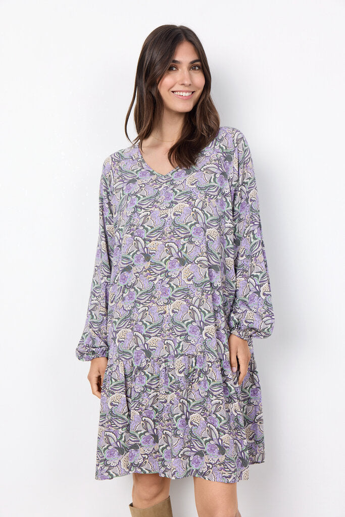 Soyaconcpet 'Adine' Floral Dress - Lilac Breeze