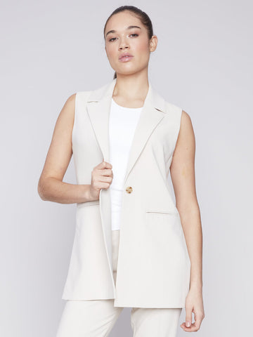Charlie B Tailored Blazer Vest