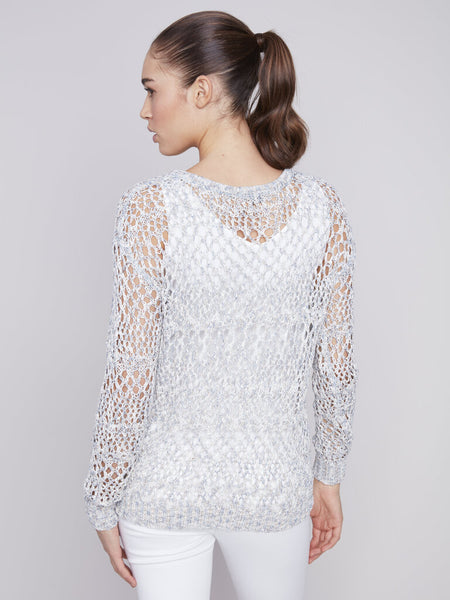 Charlie B Crochet V-Neck Top