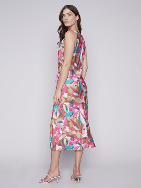 Charlie B Printed Satin Dress