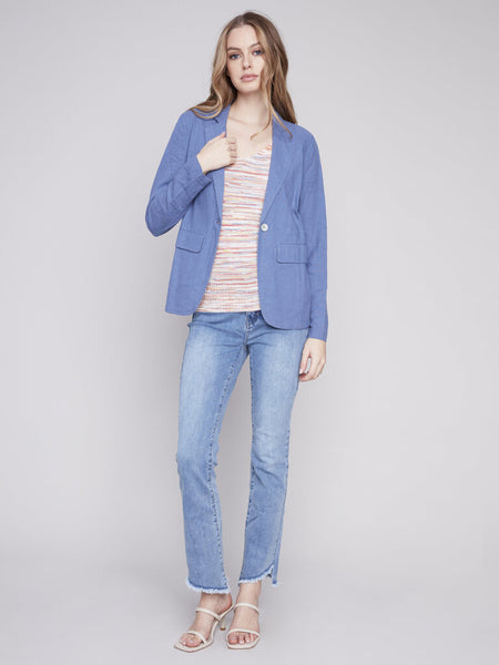 Charlie B Linen Blend Blazer