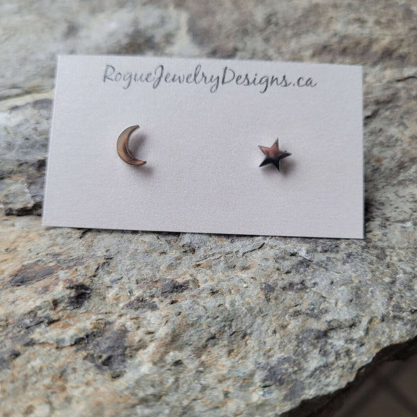 Rogue Jewelry Charm Stud Earrings
