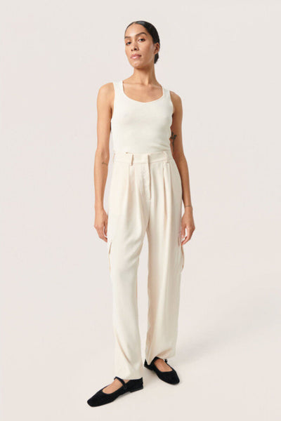 Soaked in Luxury 'Indianna' Sweet Knit Square Neck Tank - Pearled Ivory