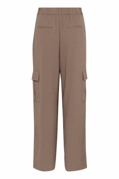 Soaked in Luxury 'Shirley' Cargo Pleated Pants - Walnut