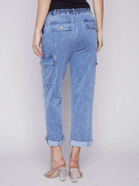 Charlie B Chambray Cargo Pants