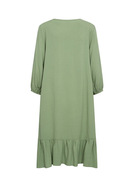 Soyaconcept 'Radia' Ruffle Hem Dress - Green