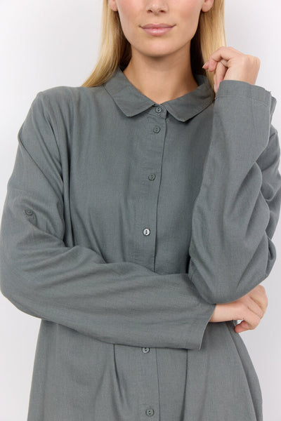 Soyaconcept 'Ina' Linen Blend Shirt Dress