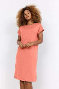 Soyaconcept 'Banu' Midi T-Shirt Dress - Dusty Clay