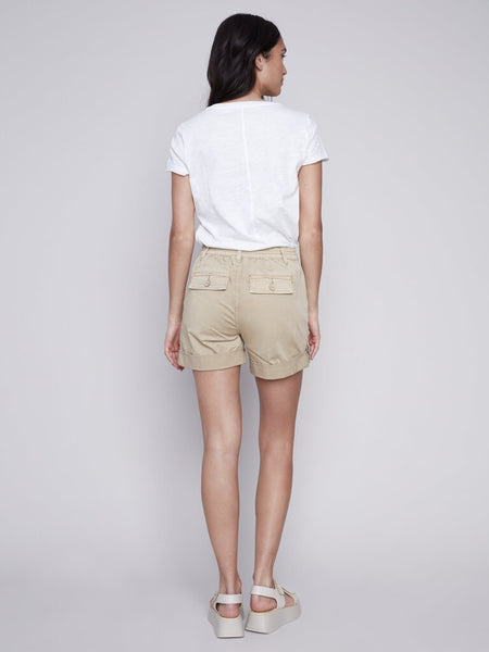 Charlie B Cotton Canvas Cargo Shorts