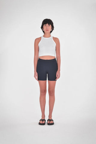 Paper Label 'Cory' Crop Tank - Bright White