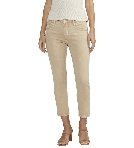 Jag Jeans 'Cassie' Mid Rise Crop - Hummus