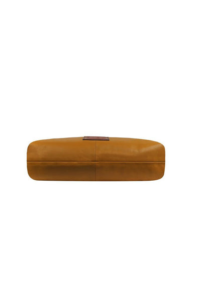 RISA Leather Knot Tote - Mustard