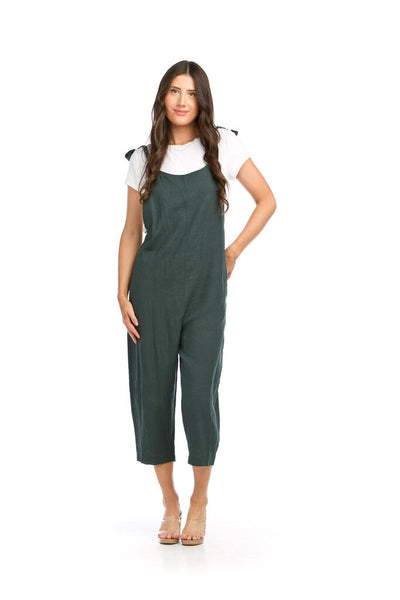 Papillon Green Linen Blend Jumpsuit