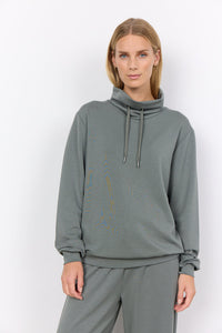 Soyaconcept 'Banu' High Drawstring Neck Sweatshirt - Misty