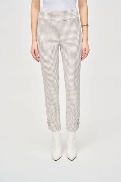 Joseph Ribkoff 243180 Houndstooth Jacquard Pant