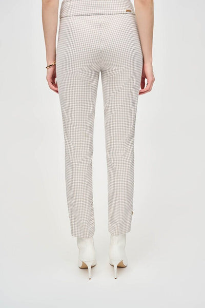 Joseph Ribkoff 243180 Houndstooth Jacquard Pant