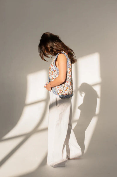 Dailystory 'Savannah' Beige Wide Leg Lounge Pant