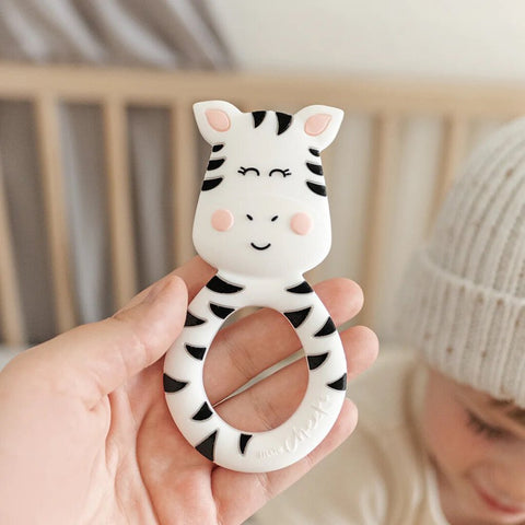 Little Cheeks Zebra Teether