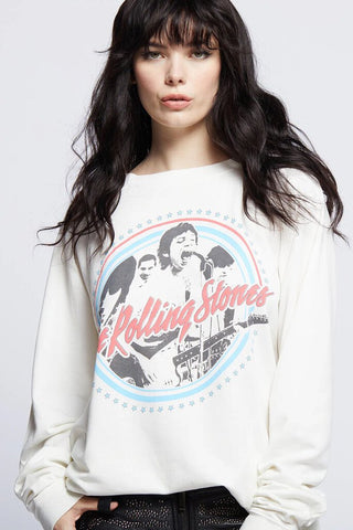 Recycled Karma The Rolling Stones Concert Sweatshirt - White