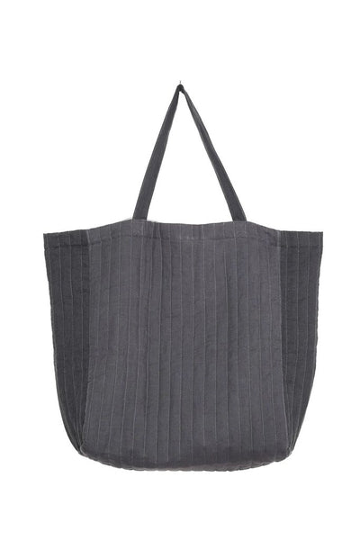 Tofino Towel Co. 'The Esme' Oversized Quilted Tote - Charcoal