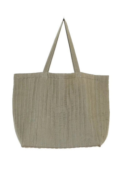 Tofino Towel Co. 'The Esme' Oversized Quilted Tote - Charcoal