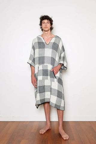 Tofino Towel "Cocoon" Poncho - Men's Plaid