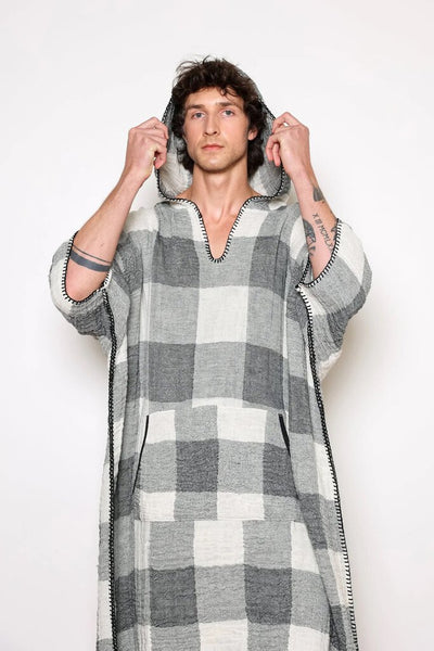 Tofino Towel "Cocoon" Poncho - Men's Plaid