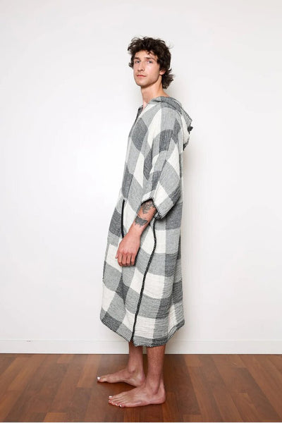 Tofino Towel "Cocoon" Poncho - Men's Plaid