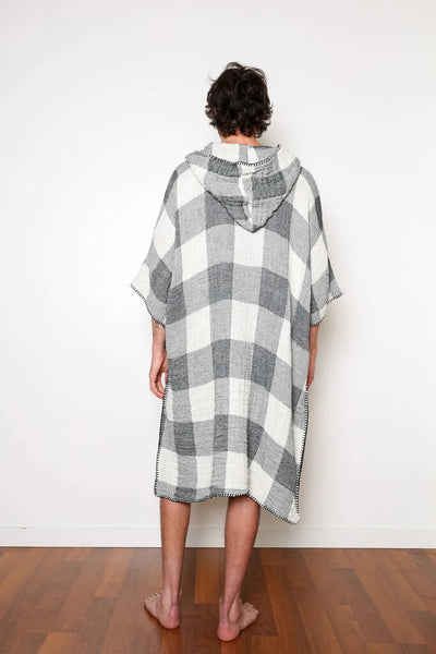 Tofino Towel "Cocoon" Poncho - Men's Plaid