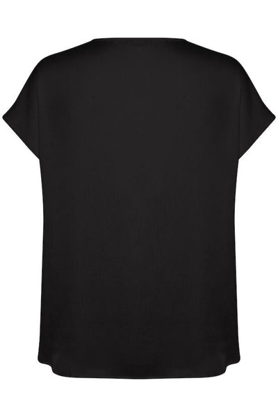 Soaked in Luxury 'Ioana' V-Neck Blouse - Black