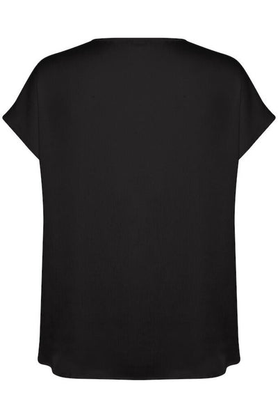 Soaked in Luxury 'Ioana' V-Neck Blouse - Black