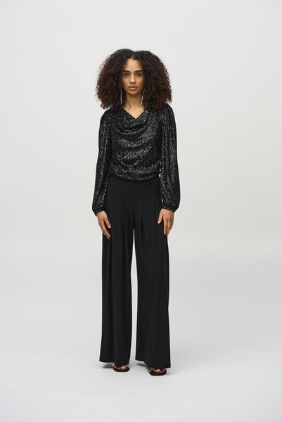 Joseph 244917 Sequin Cowl Neck Top