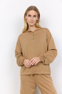 Soyaconcept 'Banu' Adjustable Waist Hoodie - Desert Brown