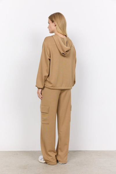 Soyaconcept 'Banu' Adjustable Waist Hoodie - Desert Brown