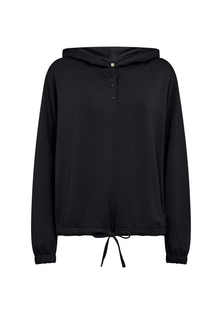 Soyaconcept 'Banu' Adjustable Waist Hoodie - Black