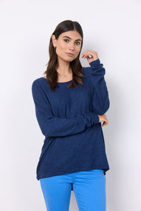 Soyaconcept 'Biara' Long Sleeve Top - Navy