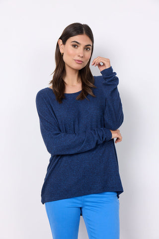 Soyaconcept 'Biara' Long Sleeve Top - Navy