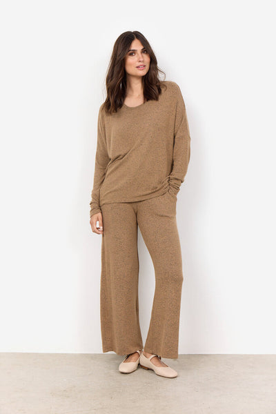 Soyaconcept 'Biara' Long Sleeve Top - Desert Brown